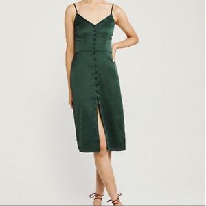 abercrombie green dress
